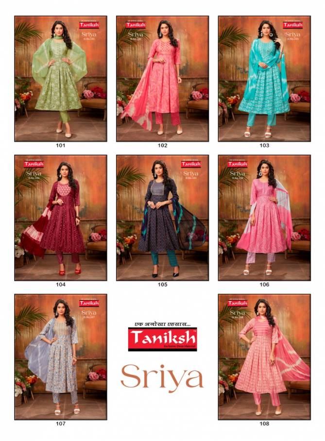 Taniksh Sriya Fancy Wear Wholesale Designer Readymade Suits Catalog